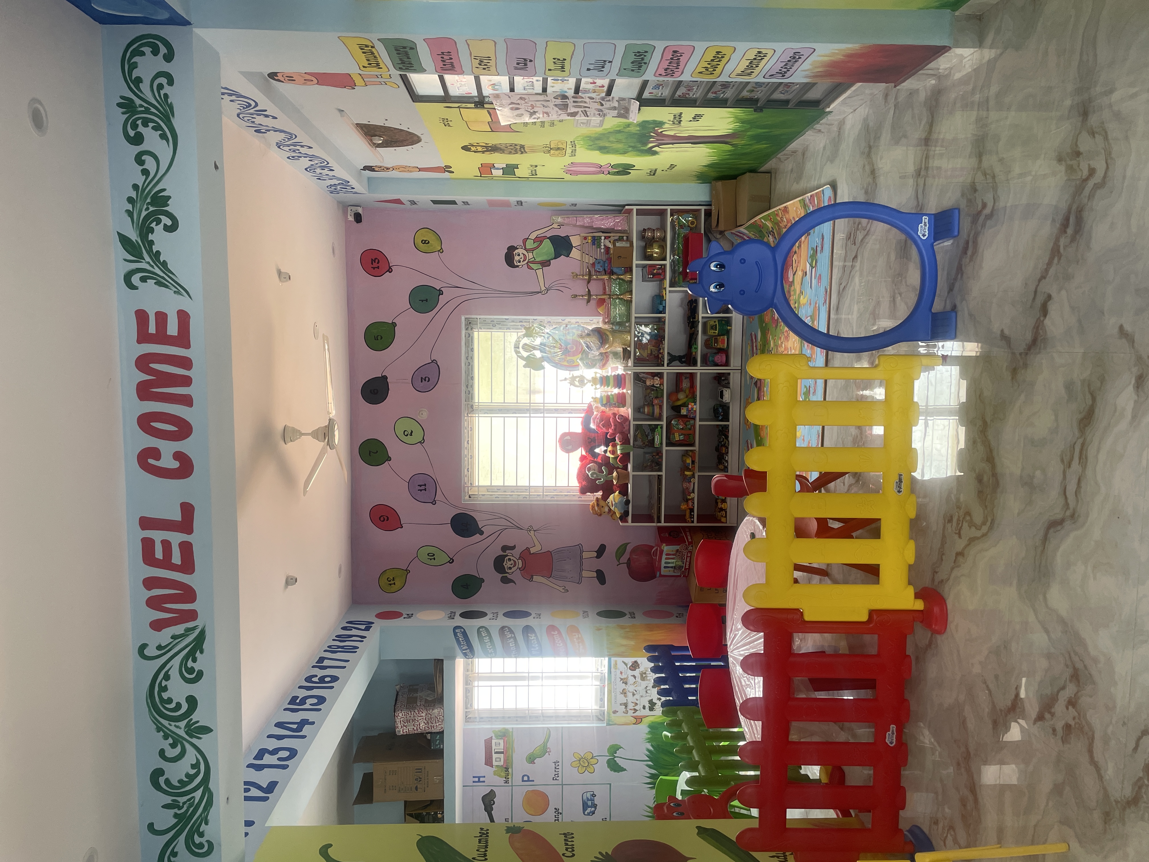 Happy children at Pravish Preschool Bidarahalli Bangalore