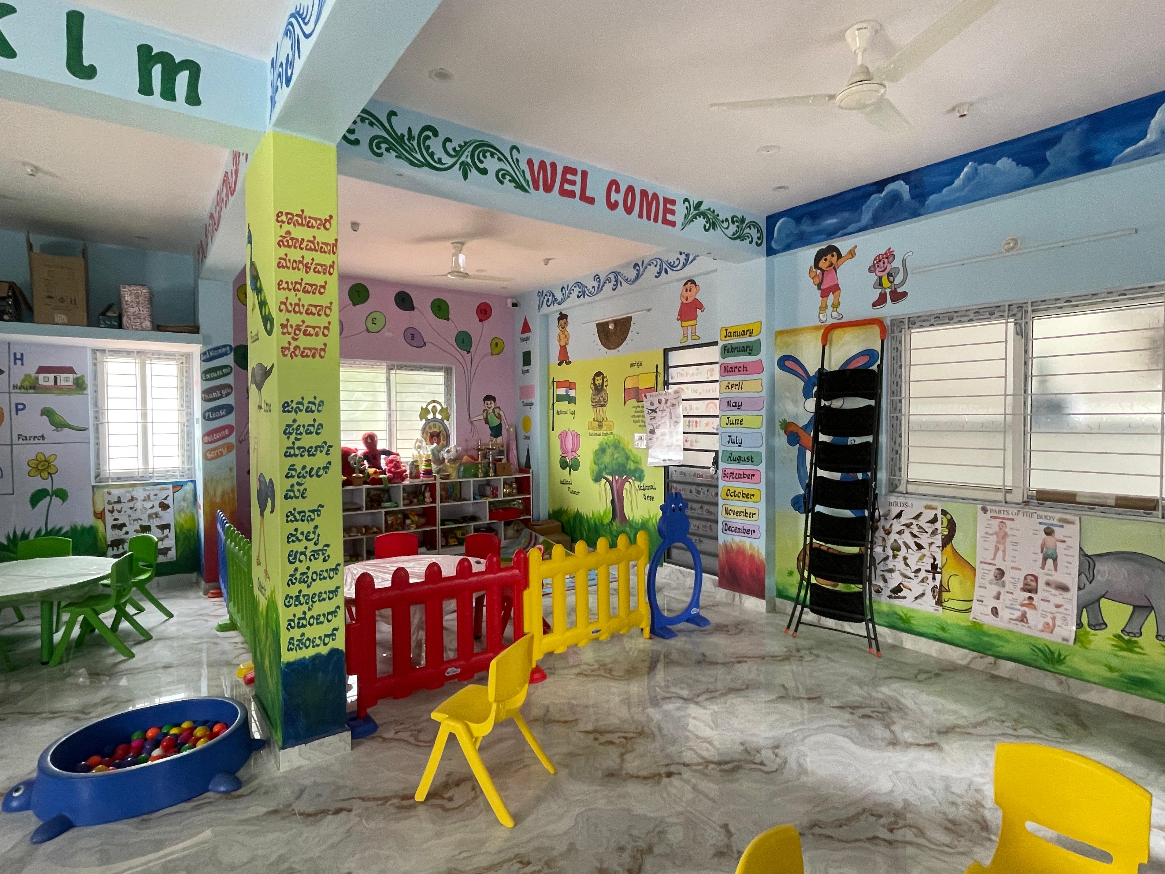 Classroom interior at Pravish Preschool